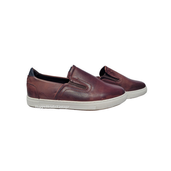 Propét Men's Brown Leather Upper Slip On‎ Kendrick Sneaker - Picture 7 of 12